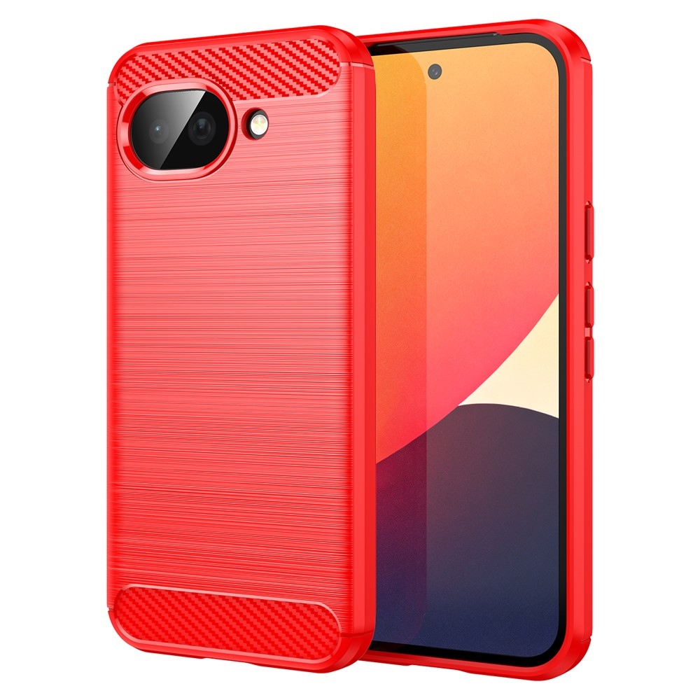 Carbon odolný gélový obal na Google Pixel 10a - červený