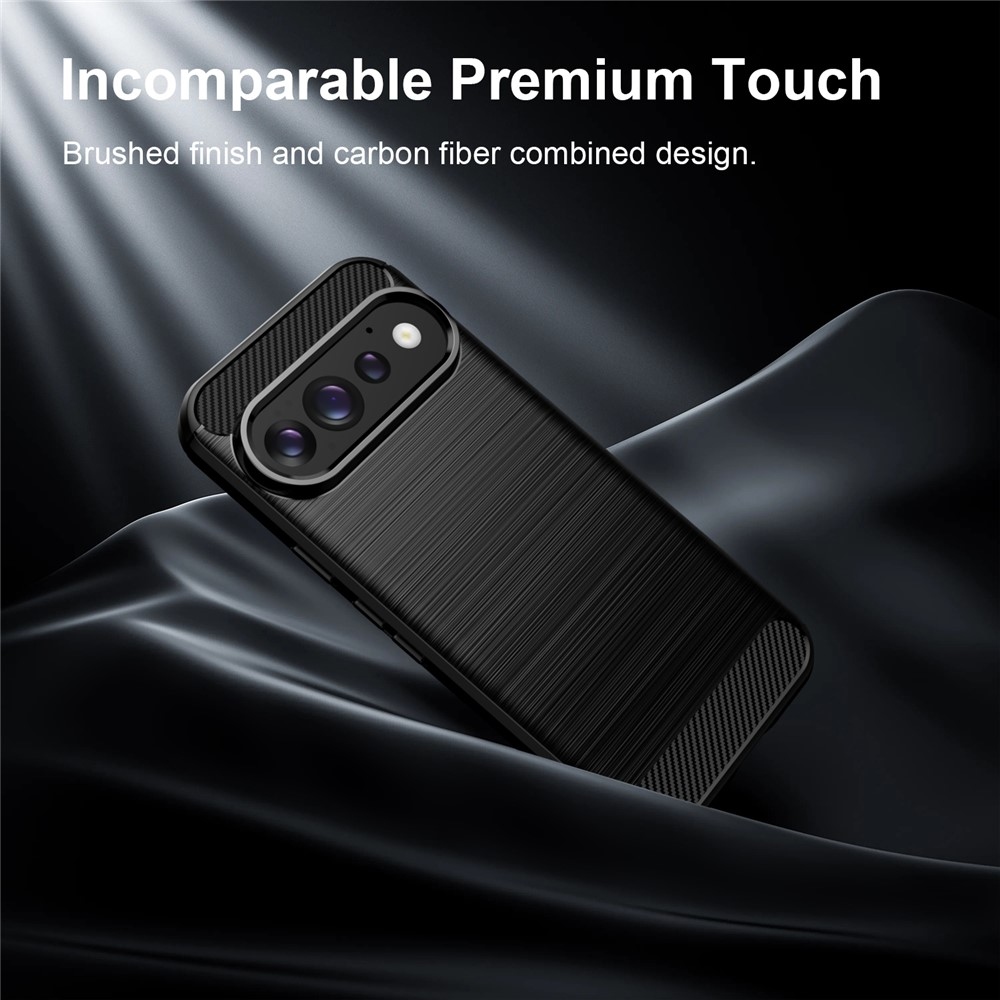 Carbon odolný gélový obal na Google Pixel 11 Pro/11 - čierny