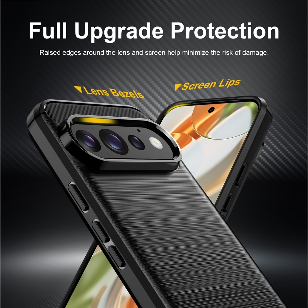 Carbon odolný gélový obal na Google Pixel 11 Pro/11 - čierny