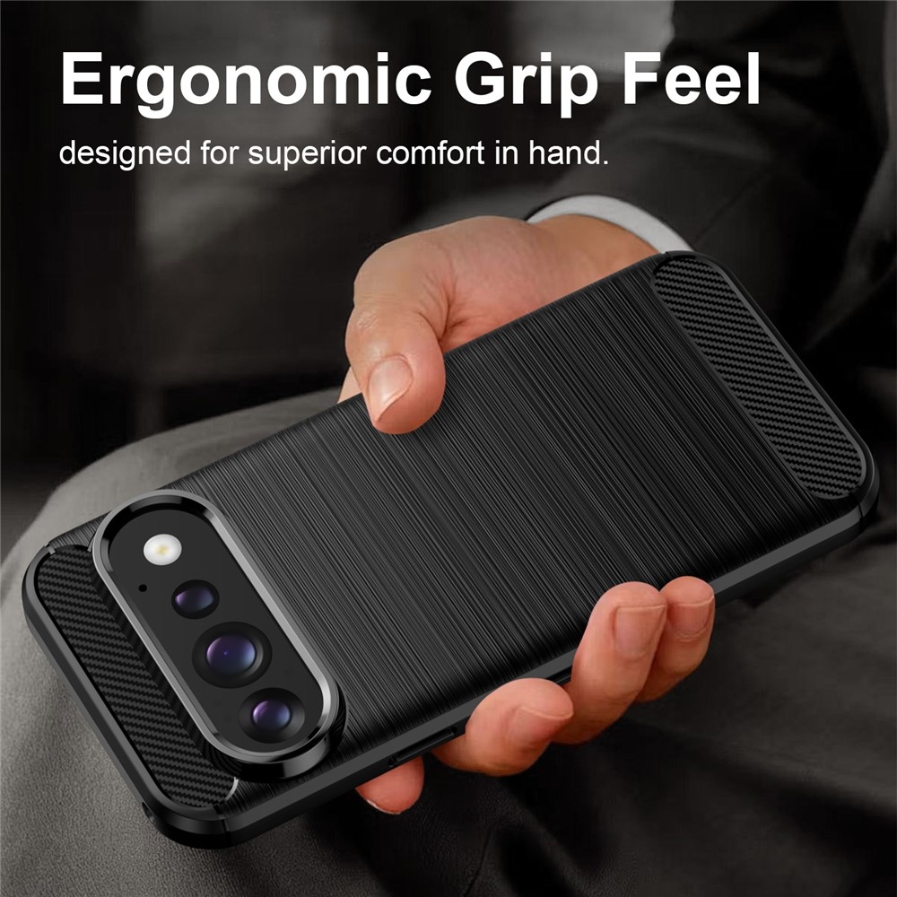 Carbon odolný gélový obal na Google Pixel 11 Pro/11 - čierny