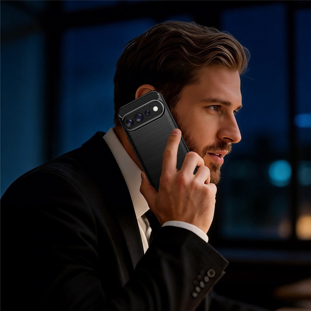 Carbon odolný gélový obal na Google Pixel 11 Pro/11 - čierny
