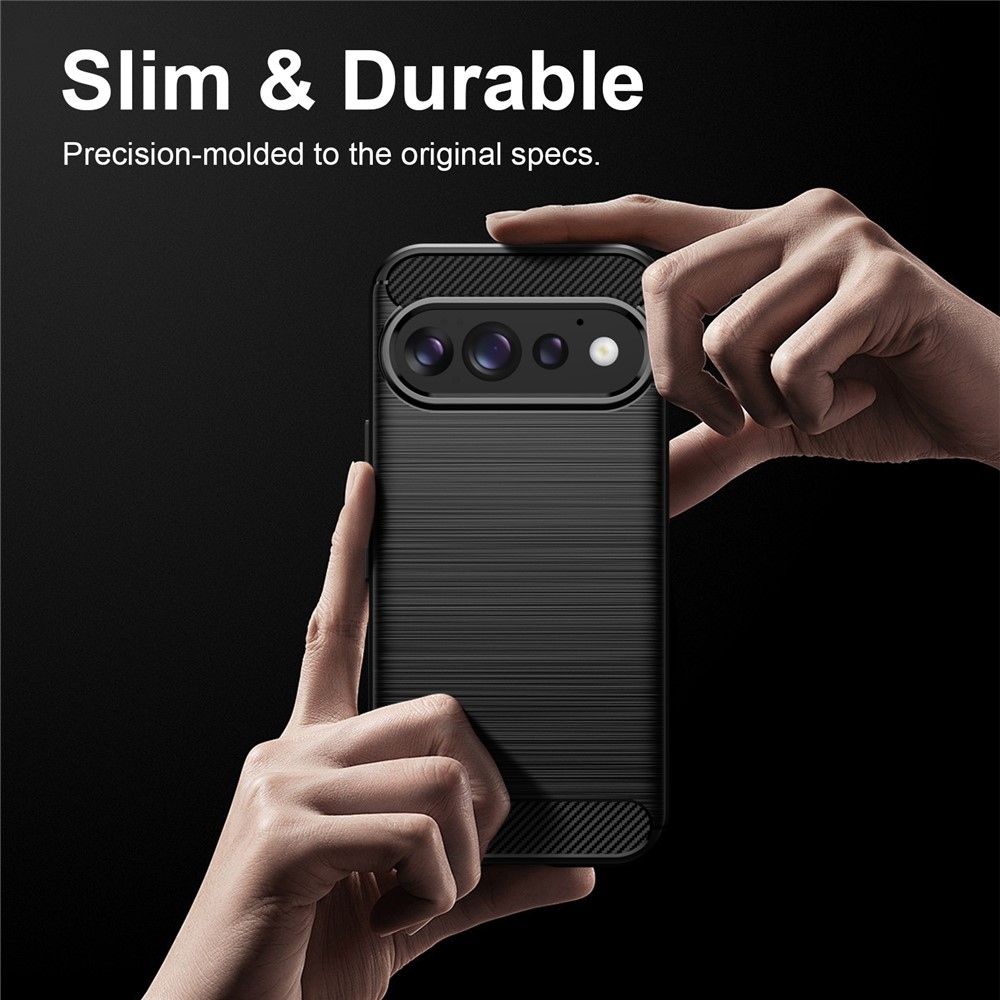 Carbon odolný gélový obal na Google Pixel 11 Pro/11 - čierny
