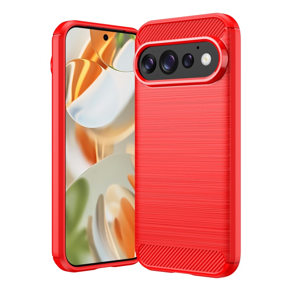 Carbon odolný gélový obal na Google Pixel 11 Pro/11 - červený