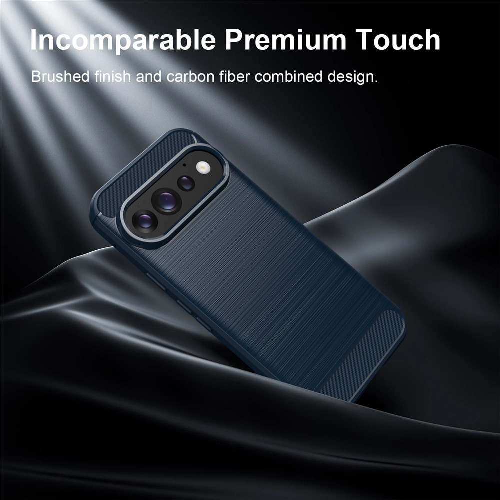 Carbon odolný gélový obal na Google Pixel 11 Pro/11 - modrý