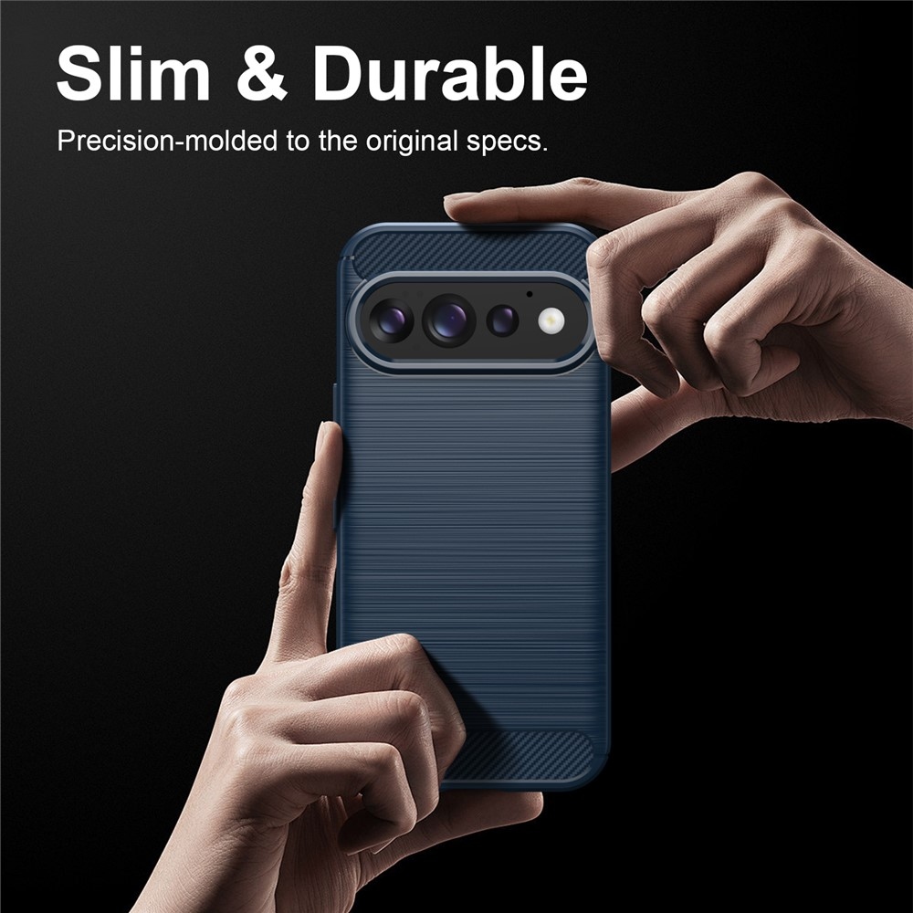 Carbon odolný gélový obal na Google Pixel 11 Pro/11 - modrý