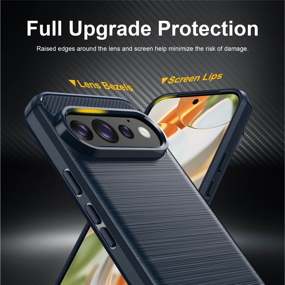 Carbon odolný gélový obal na Google Pixel 11 Pro/11 - modrý