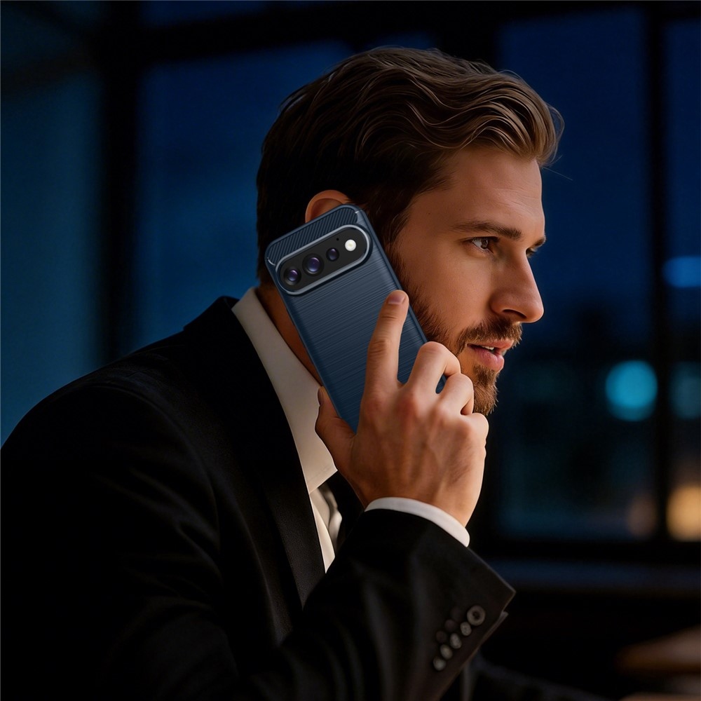 Carbon odolný gélový obal na Google Pixel 11 Pro/11 - modrý