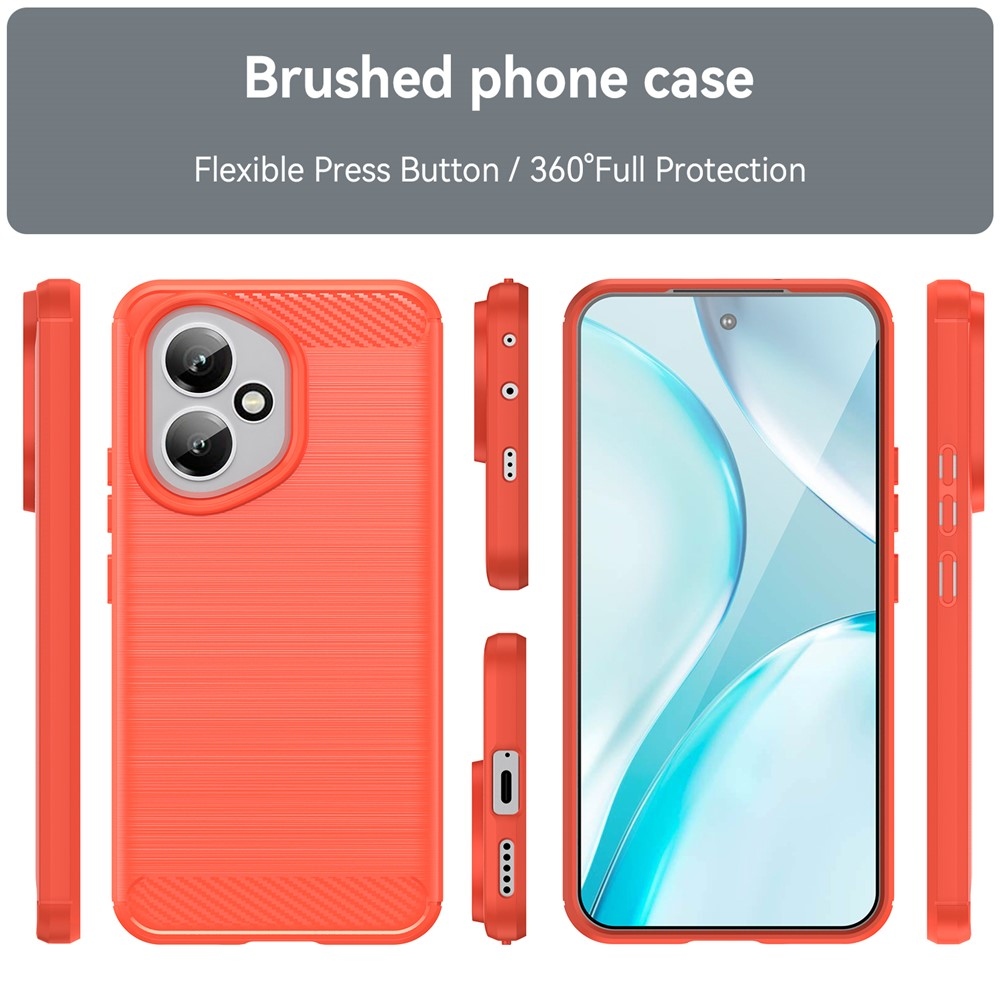 Carbon odolný gélový obal na Honor 400 - červený