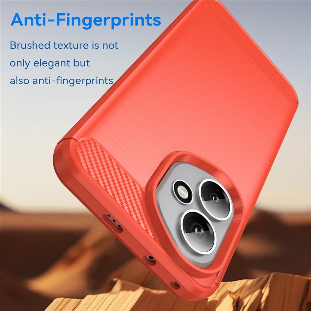 Carbon odolný gélový obal na Honor 400 - červený