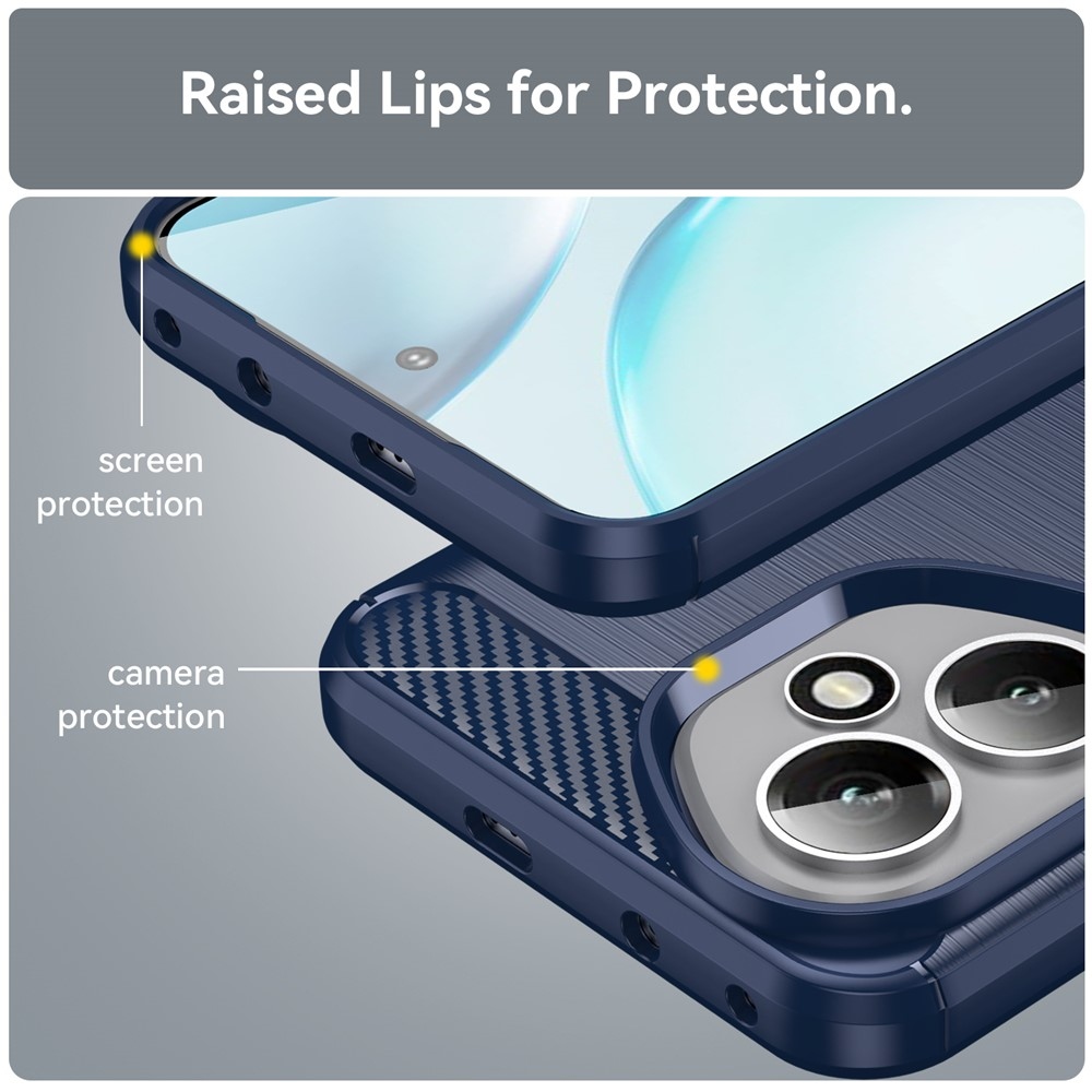 Carbon odolný gélový obal na Honor 400 - modrý