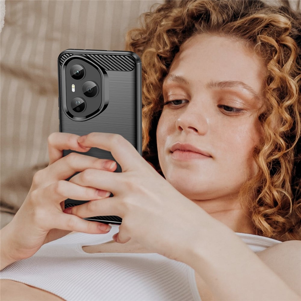 Carbon odolný gélový obal na Honor 400 Pro - čierny