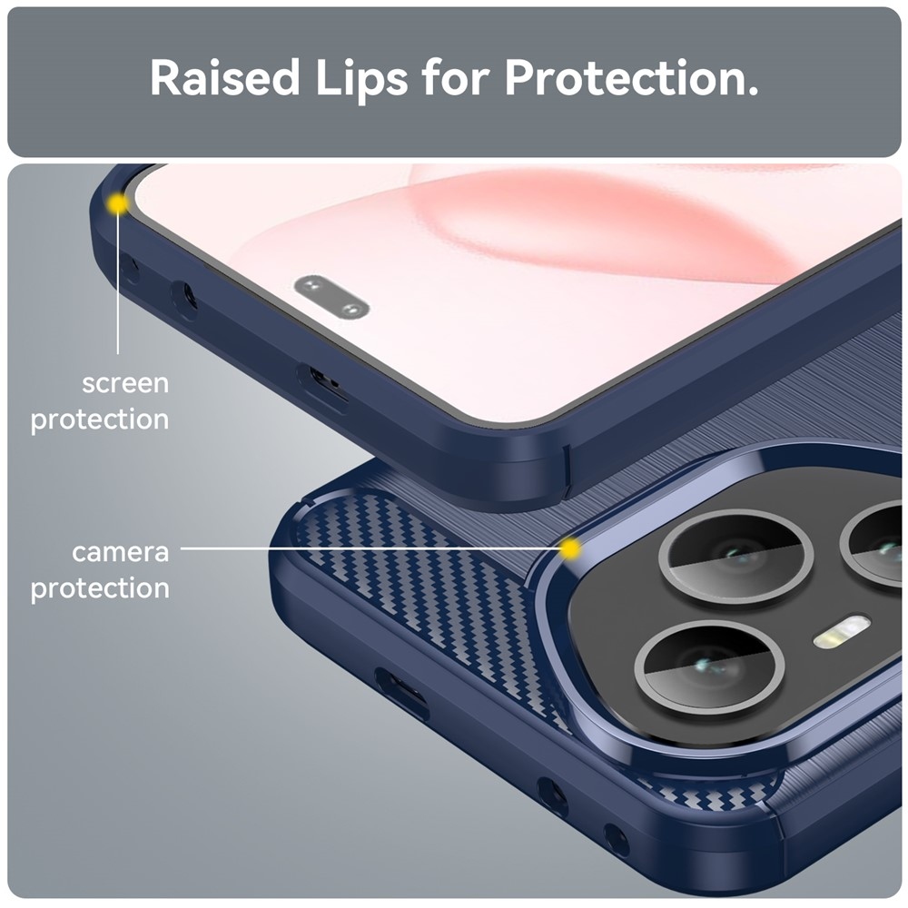 Carbon odolný gélový obal na Honor 400 Pro - modrý