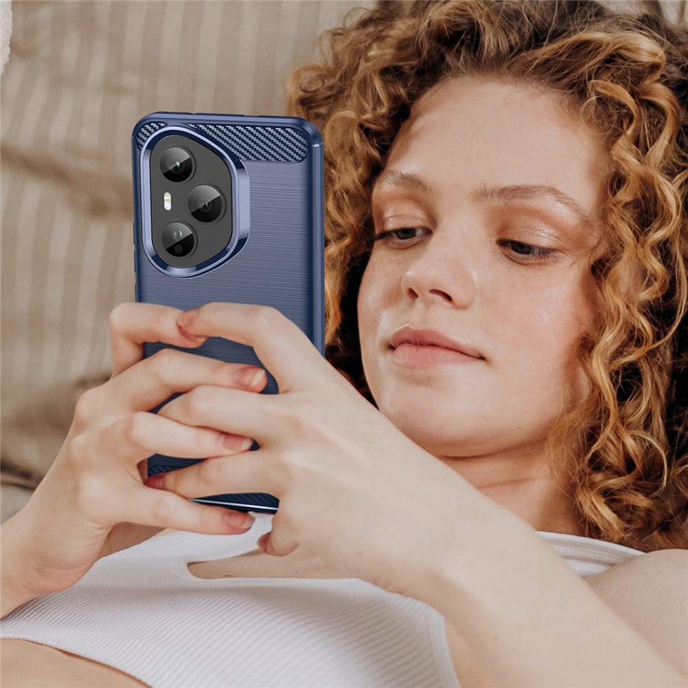 Carbon odolný gélový obal na Honor 400 Pro - modrý