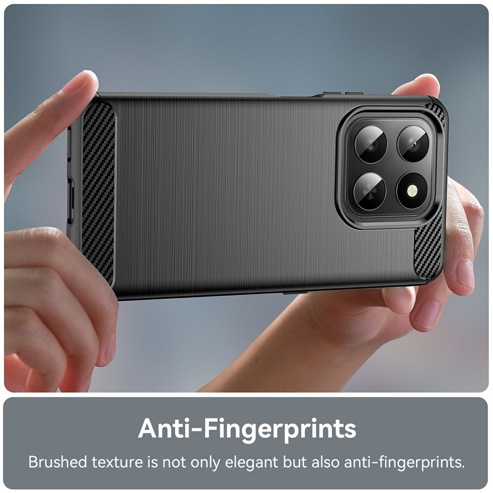 Carbon odolný gélový obal na Honor 400 Smart 5G/4G/Honor X7d - čierny