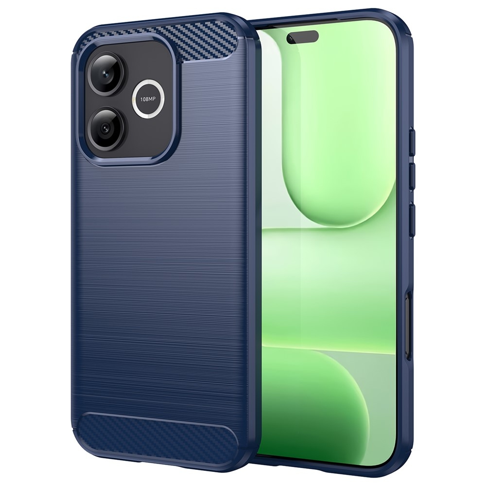 Carbon odolný gélový obal na Honor 600 Lite 5G - modrý