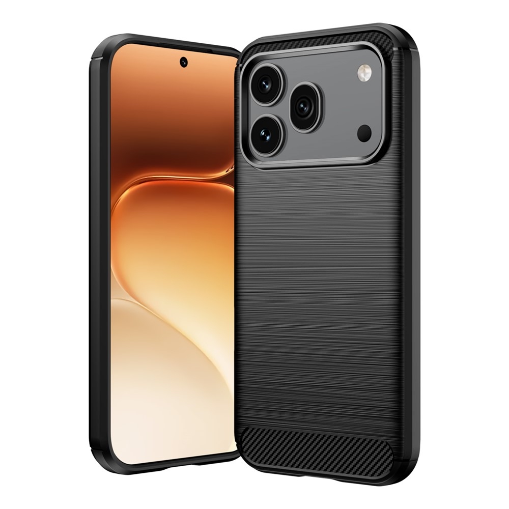 Carbon odolný gélový obal na Honor 600 Pro 5G/Honor 600 5G - čierny