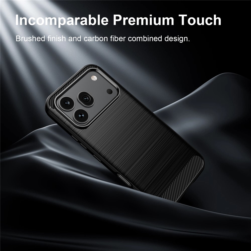 Carbon odolný gélový obal na Honor 600 Pro 5G/Honor 600 5G - čierny