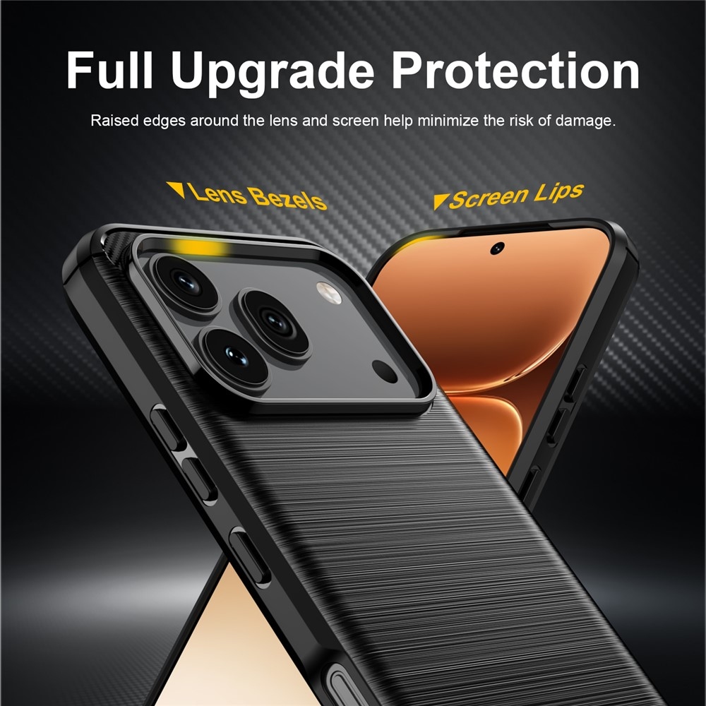 Carbon odolný gélový obal na Honor 600 Pro 5G/Honor 600 5G - čierny