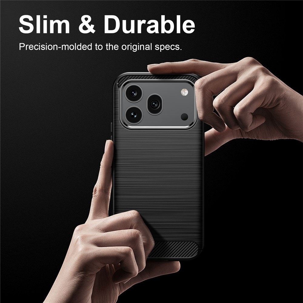 Carbon odolný gélový obal na Honor 600 Pro 5G/Honor 600 5G - čierny