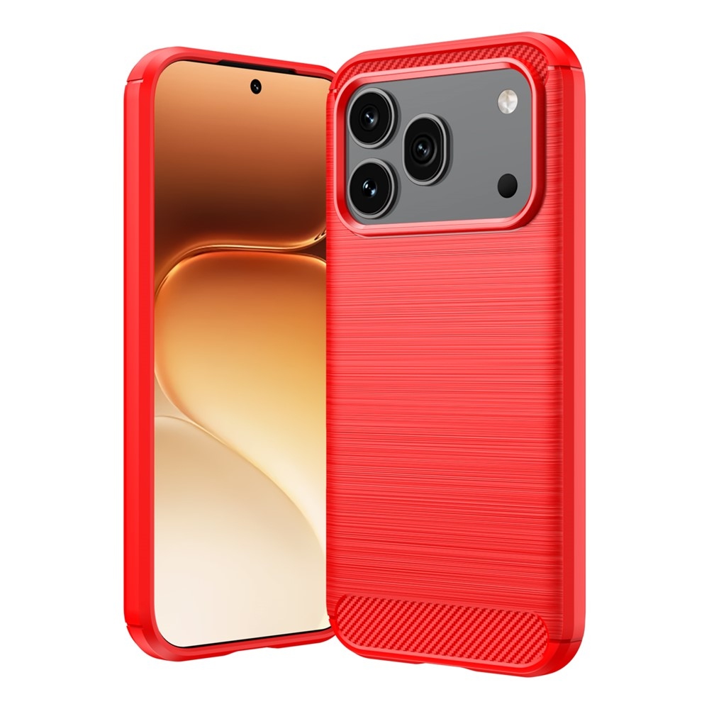 Carbon odolný gélový obal na Honor 600 Pro 5G/Honor 600 5G - červený