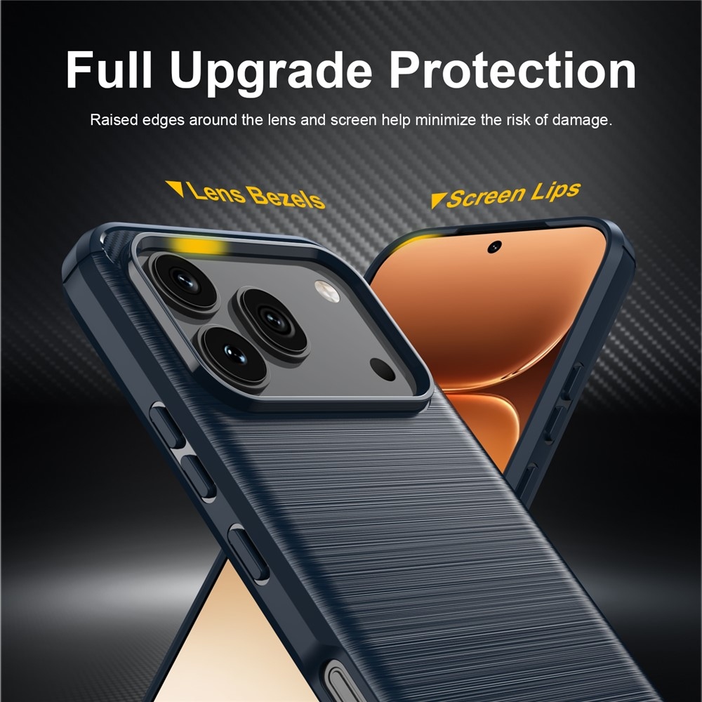 Carbon odolný gélový obal na Honor 600 Pro 5G/Honor 600 5G - modrý
