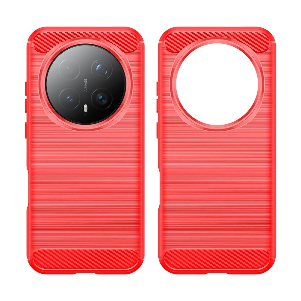 Carbon odolný gélový obal na Honor Magic 8 Pro 5G - červený