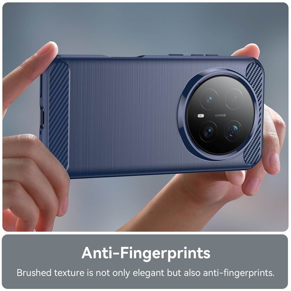 Carbon odolný gélový obal na Honor Magic 8 Pro 5G - modrý