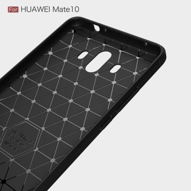 Carbon odolný gelový obal na Huawei Mate 10 - sivý