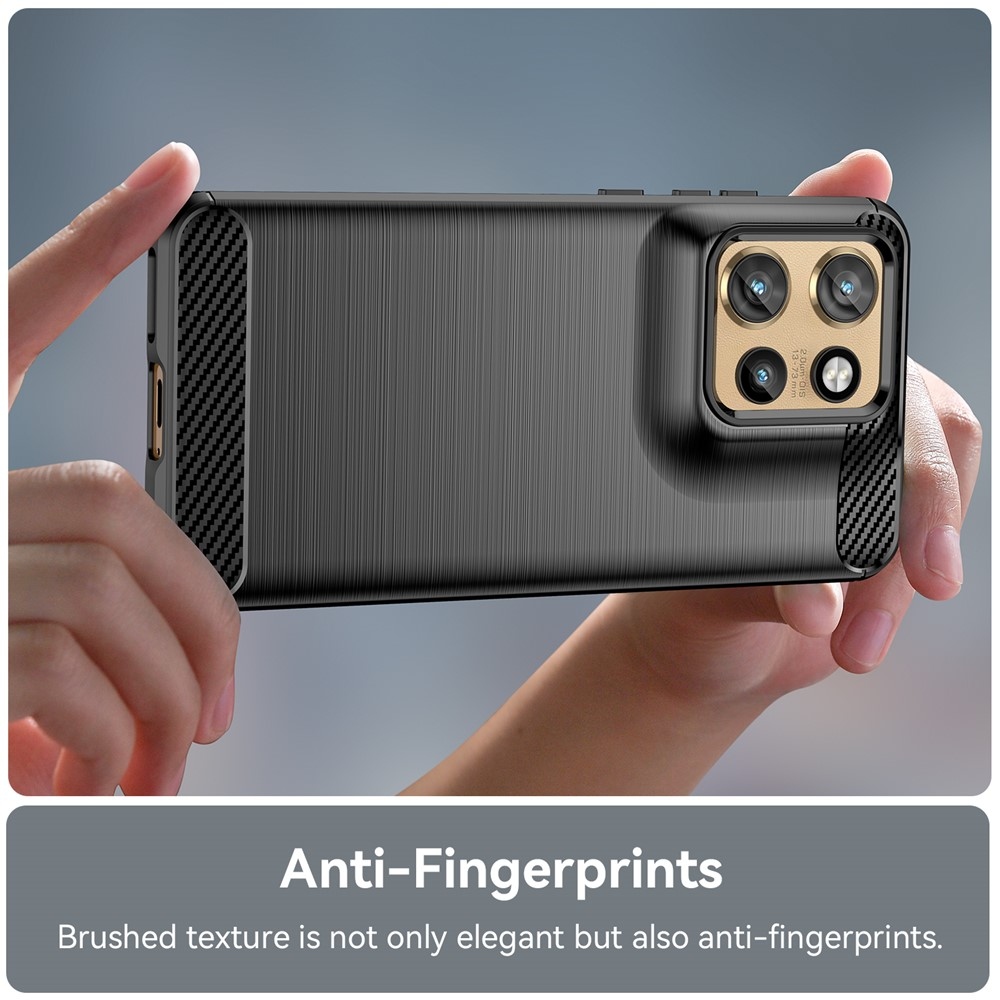 Carbon odolný gélový obal na Motorola Edge 60 Neo 5G/50 Neo 5G - čierny