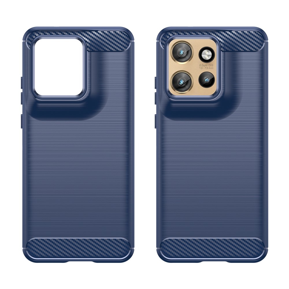 Carbon odolný gélový obal na Motorola Edge 60 Neo 5G/50 Neo 5G - modrý