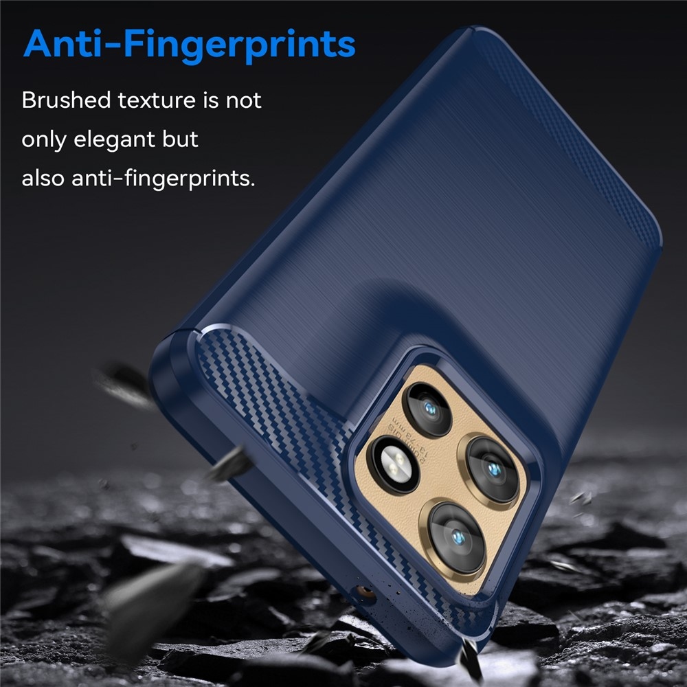 Carbon odolný gélový obal na Motorola Edge 60 Neo 5G/50 Neo 5G - modrý