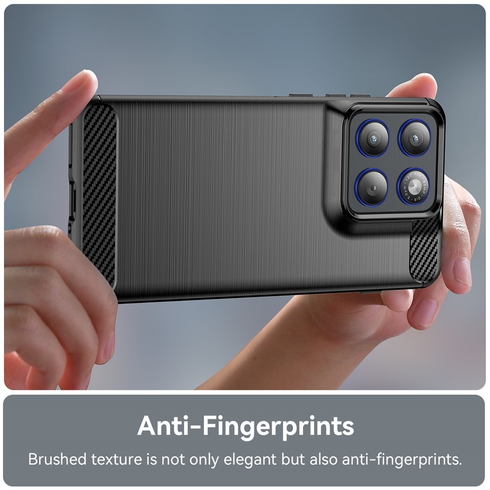 Carbon odolný gélový obal na Motorola Edge 70 5G - čierny