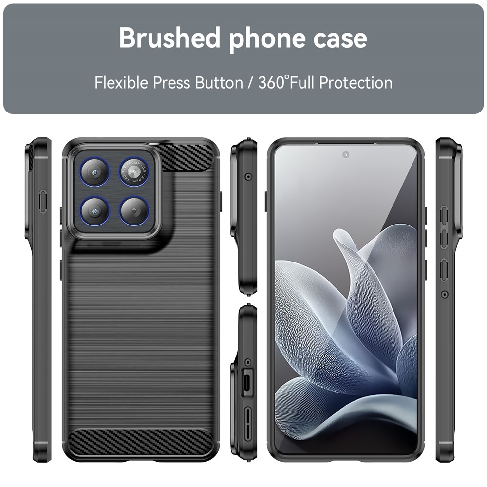 Carbon odolný gélový obal na Motorola Edge 70 5G - čierny