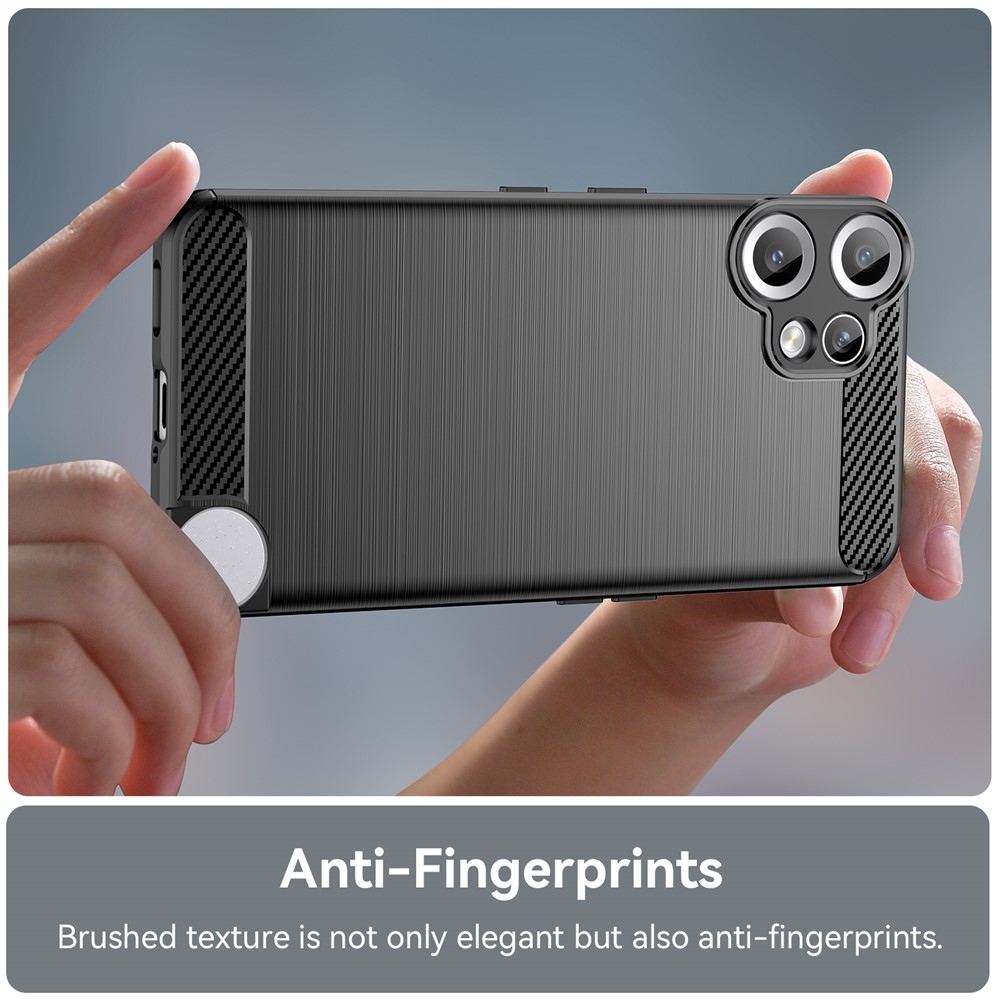 Carbon odolný gélový obal na Nothing CMF Phone 2 Pro - čierny