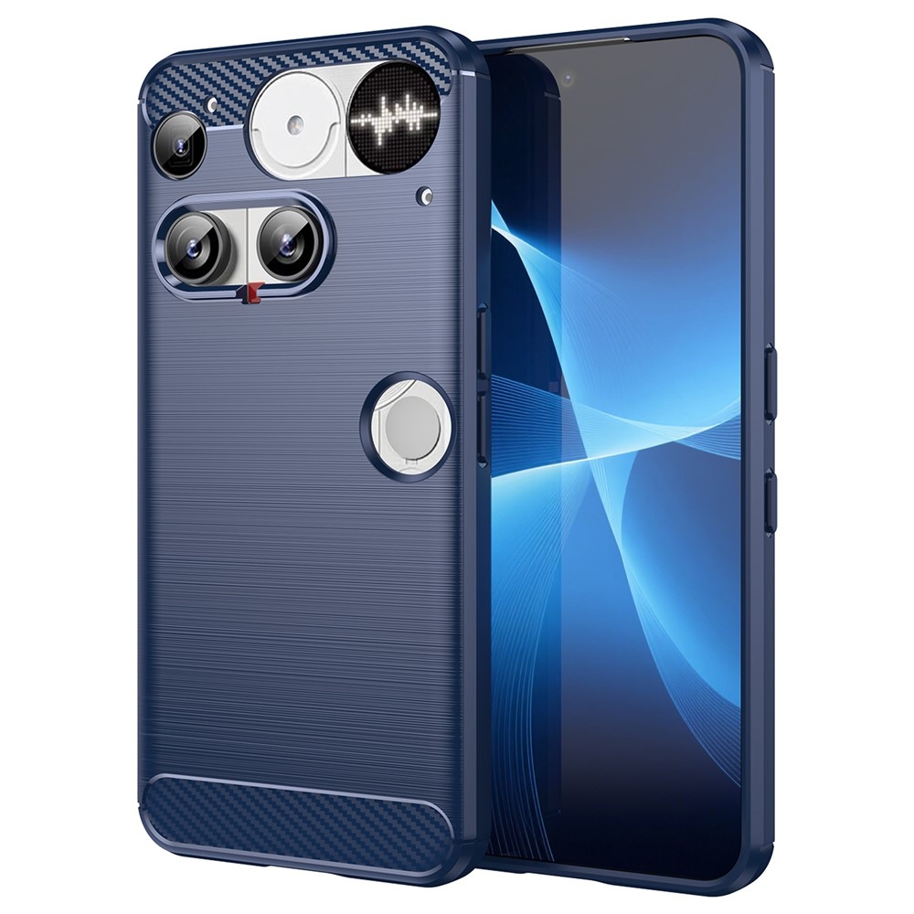 Carbon odolný gélový obal na Nothing Phone (3) 5G - modrý