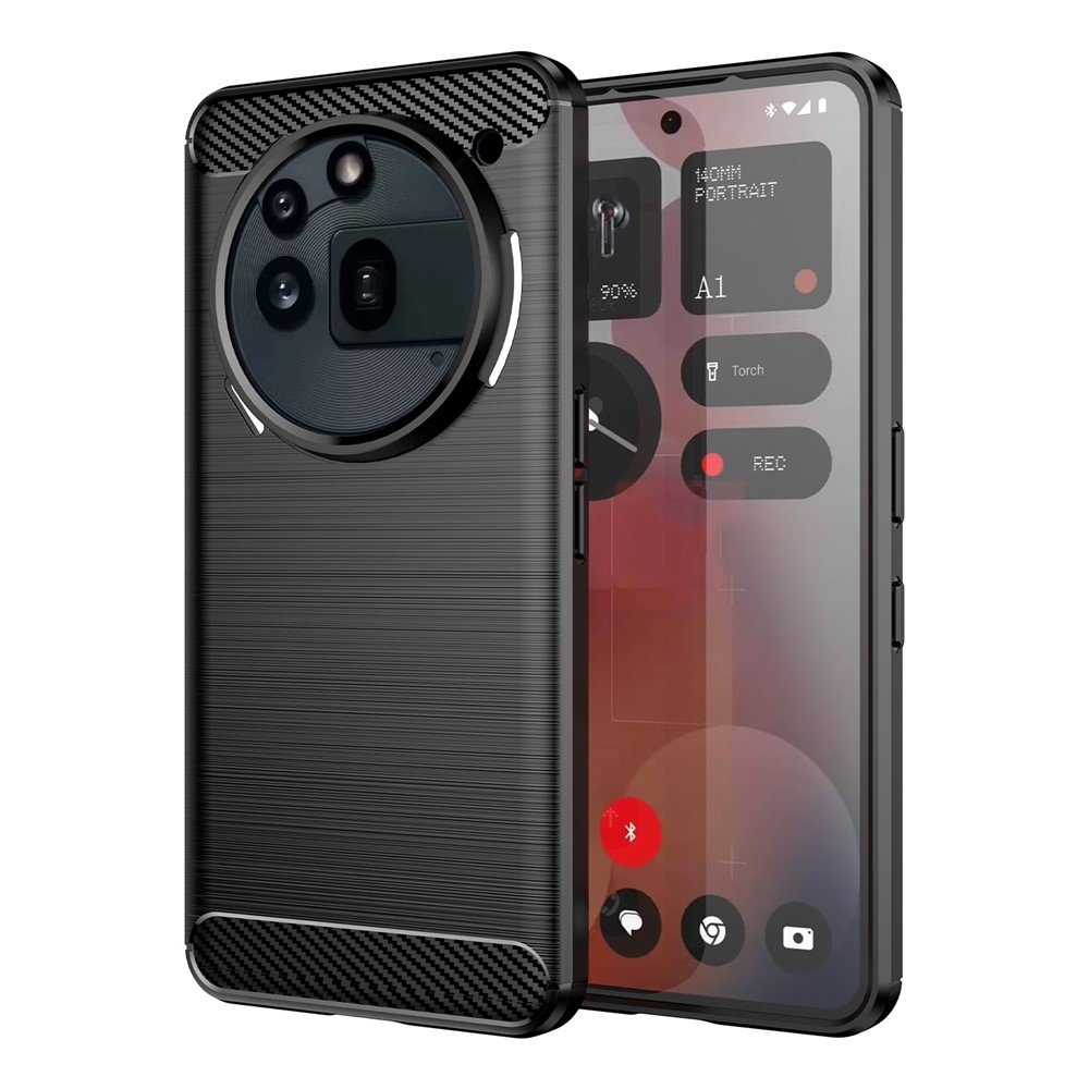 Carbon odolný gélový obal na Nothing Phone (3a) Pro - čierny