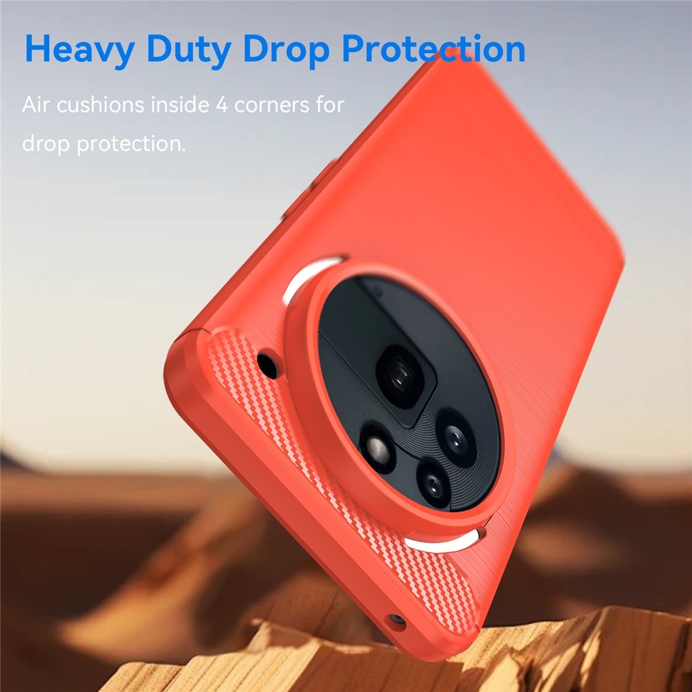 Carbon odolný gélový obal na Nothing Phone (3a) Pro - červený