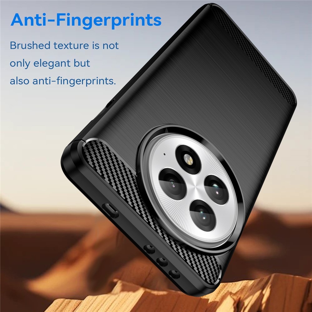 Carbon odolný gélový obal na OnePlus 13 - čierny