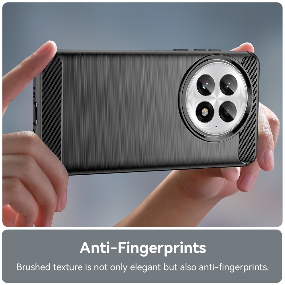 Carbon odolný gélový obal na OnePlus 13 - čierny