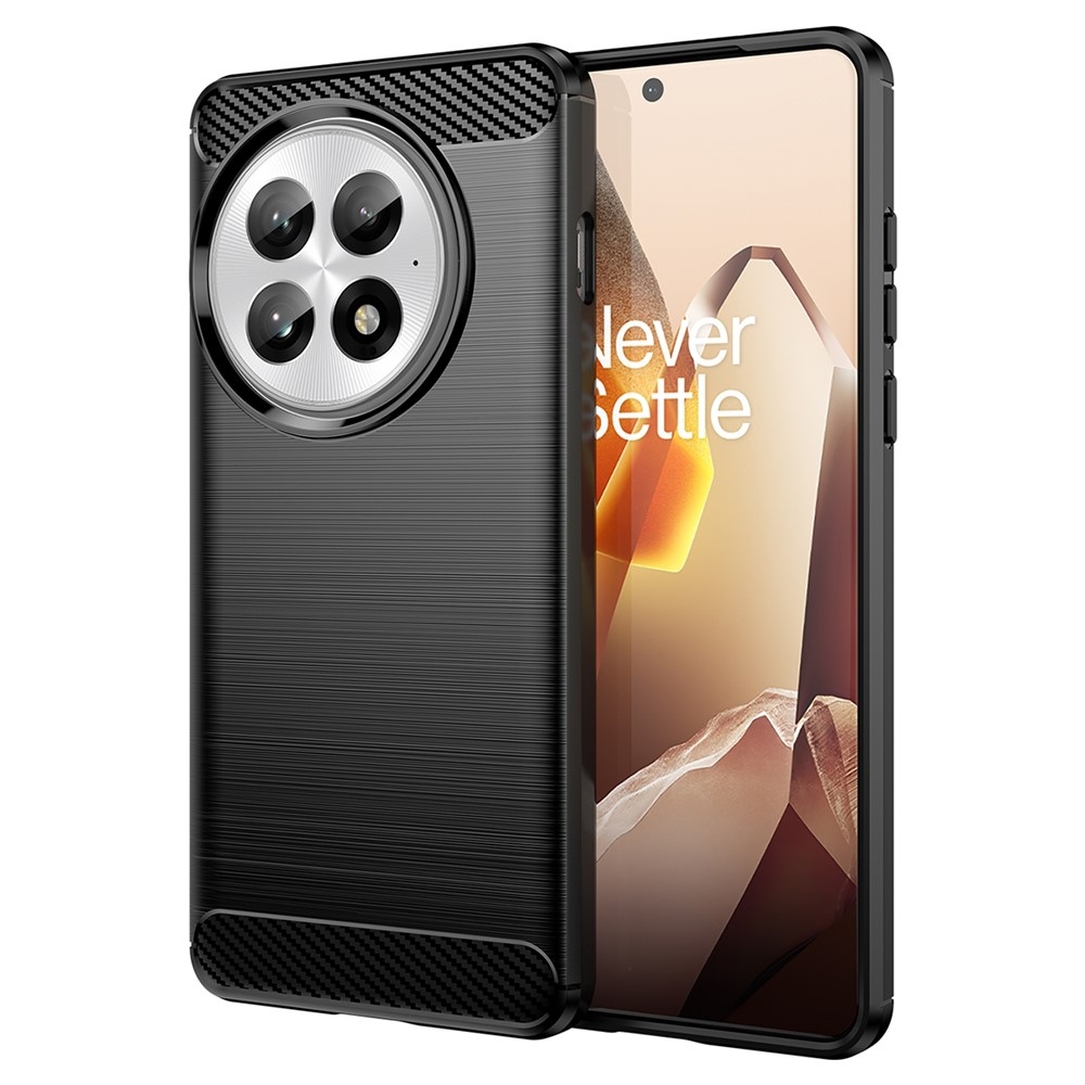 Carbon odolný gélový obal na OnePlus 13 - čierny