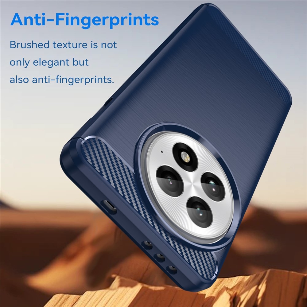 Carbon odolný gélový obal na OnePlus 13 - modrý