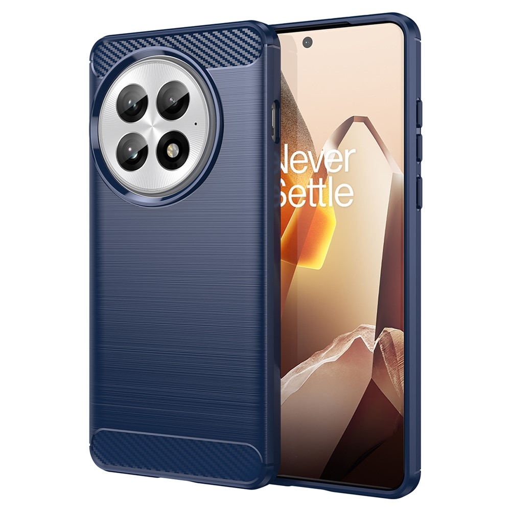 Carbon odolný gélový obal na OnePlus 13 - modrý