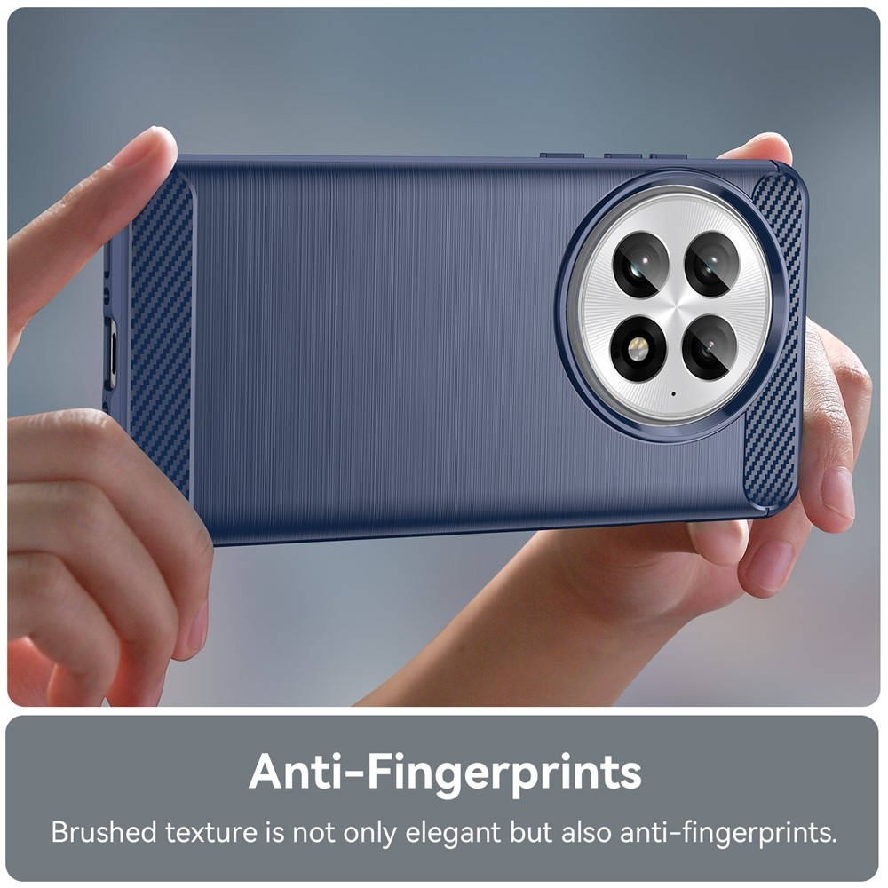 Carbon odolný gélový obal na OnePlus 13 - modrý