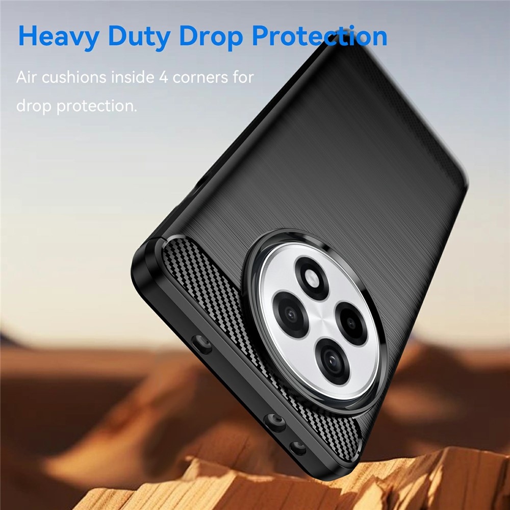 Carbon odolný gélový obal na OnePlus 13R 5G - čierny