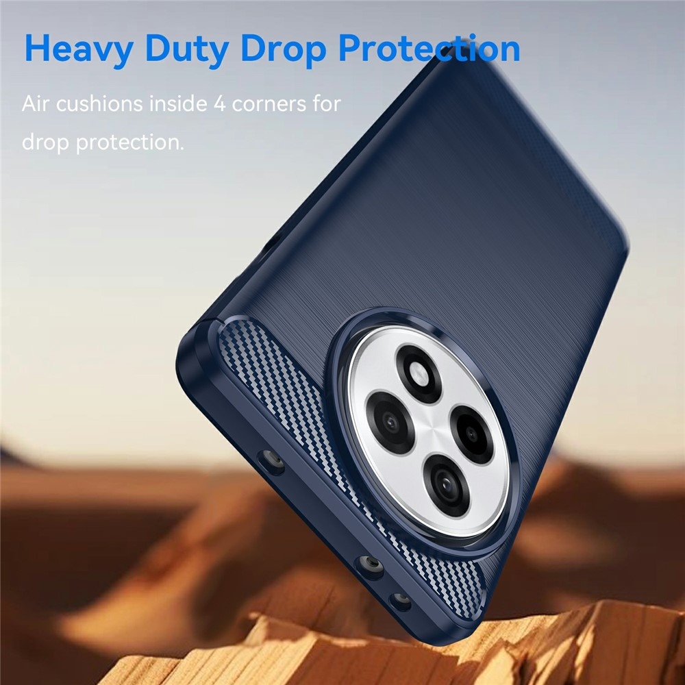 Carbon odolný gélový obal na OnePlus 13R 5G - modrý