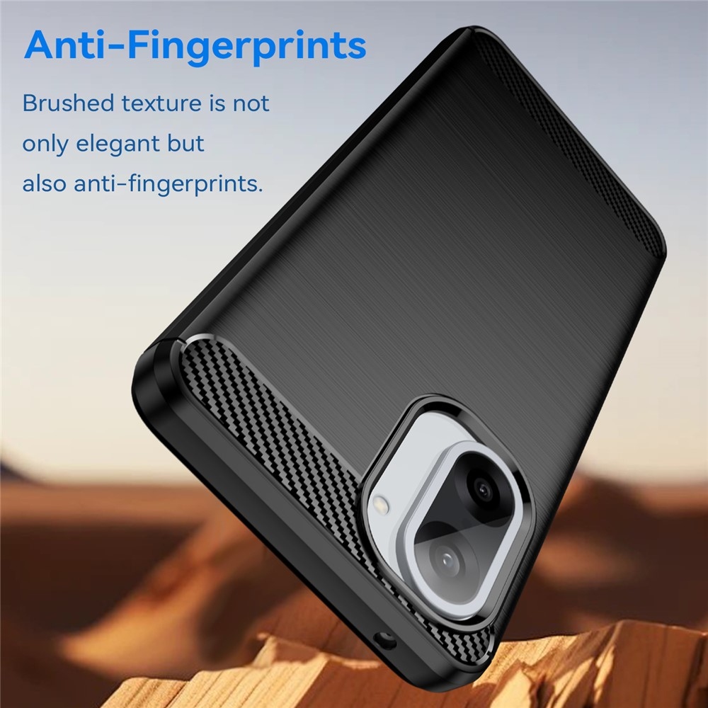 Carbon odolný gélový obal na OnePlus Nord CE5 5G - čierny