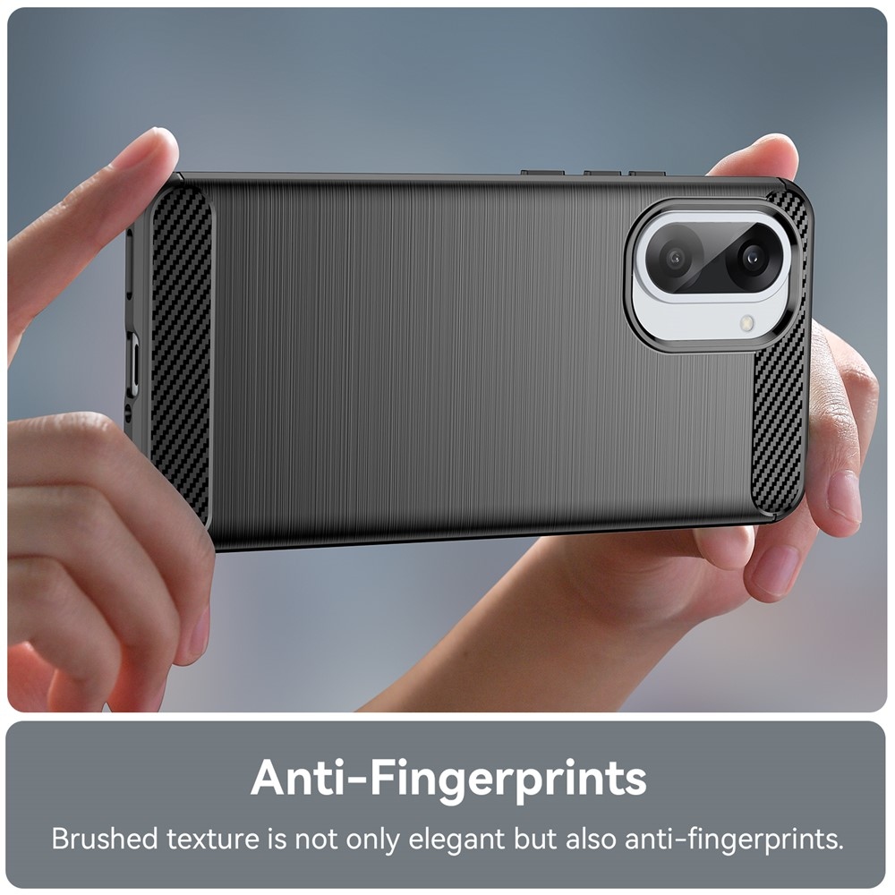 Carbon odolný gélový obal na OnePlus Nord CE5 5G - čierny