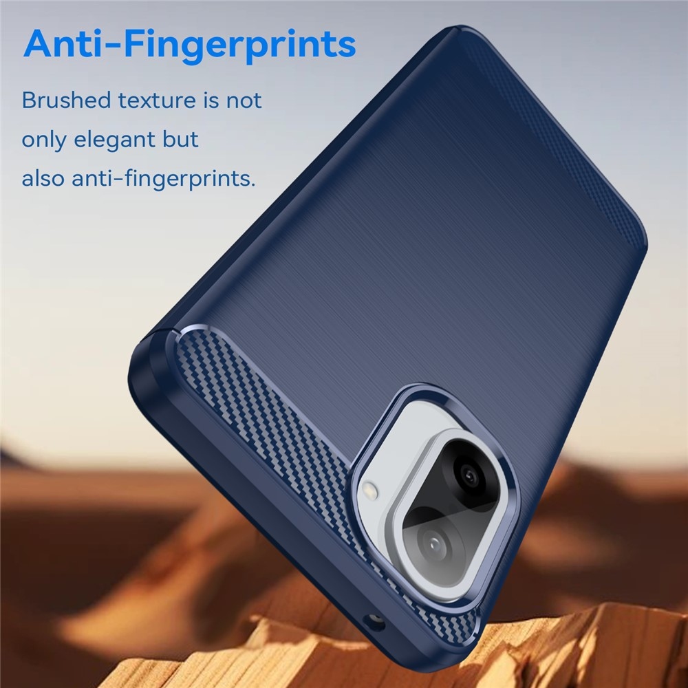 Carbon odolný gélový obal na OnePlus Nord CE5 5G - modrý