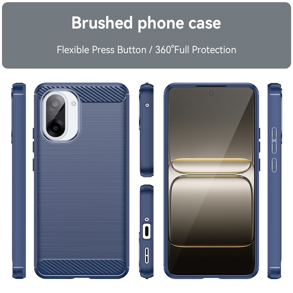 Carbon odolný gélový obal na OnePlus Nord CE5 5G - modrý