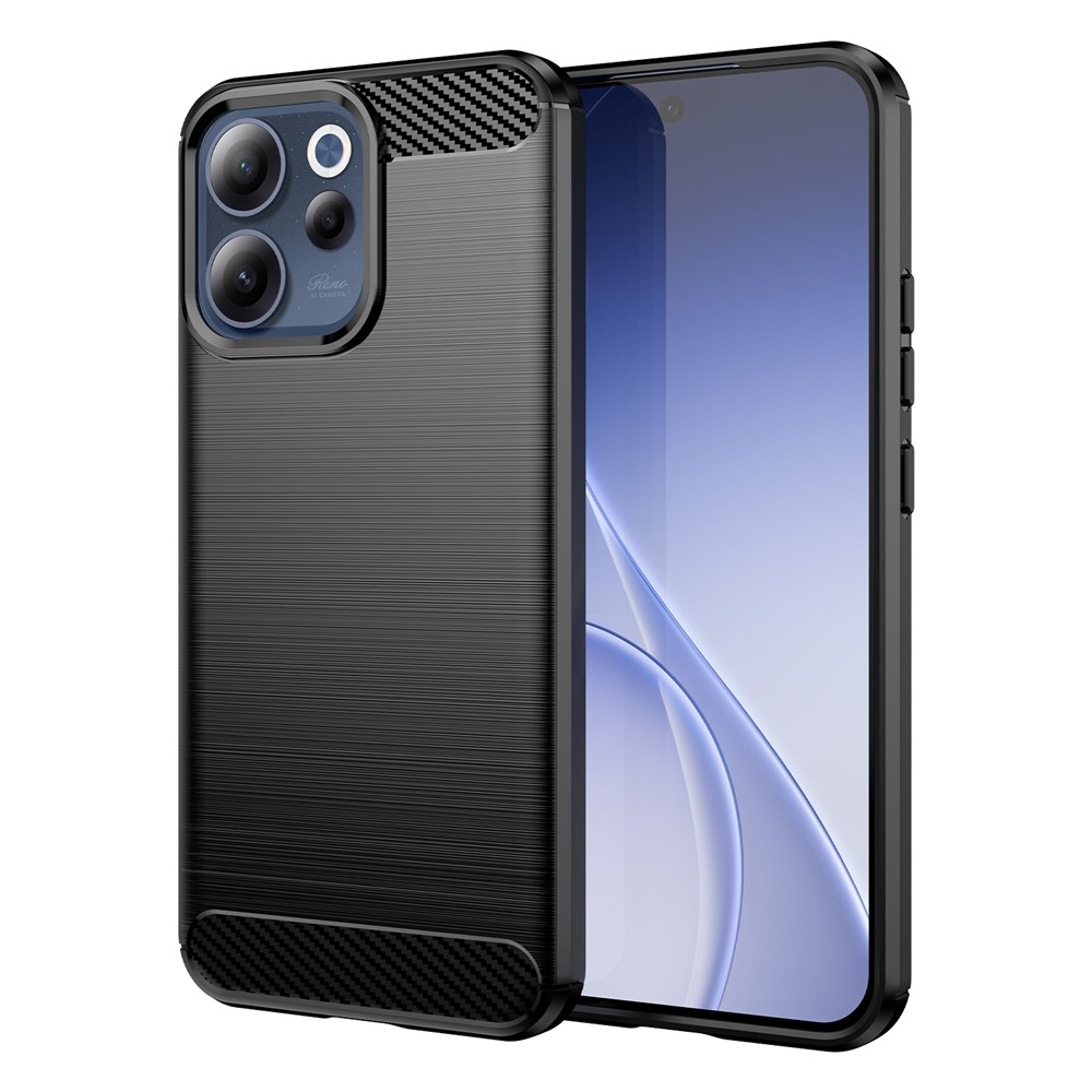 Carbon odolný gélový obal na Oppo Reno 15 FS 5G - čierny